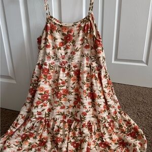 American Eagle Outfitters Red Floral Dress